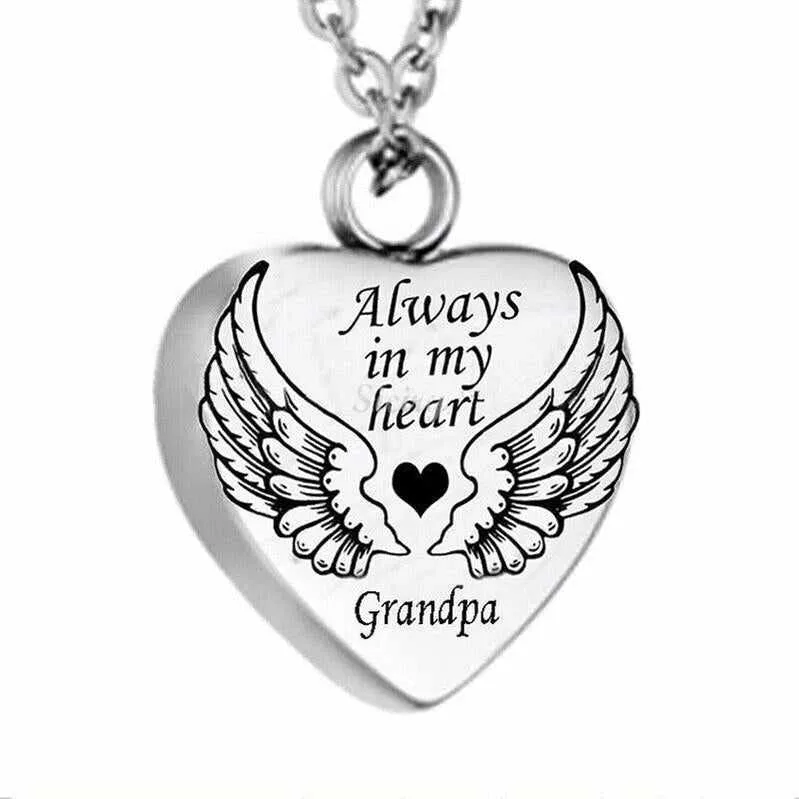 A Piece Of My Heart Lives In Heaven-Souvenir/Urn Pendant