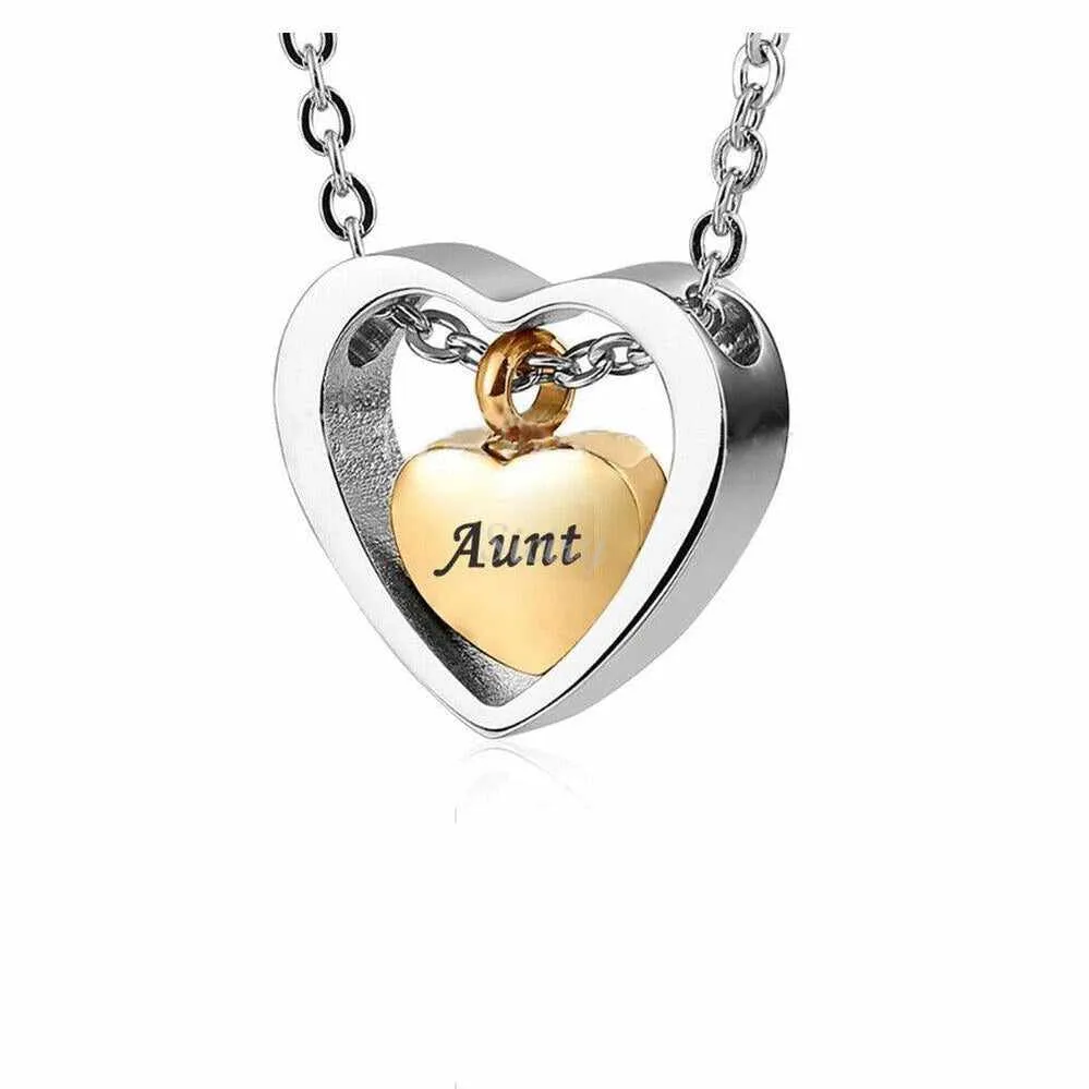 A Piece Of My Heart Lives In Heaven-Souvenir/Urn Pendant