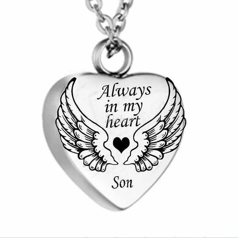 A Piece Of My Heart Lives In Heaven-Souvenir/Urn Pendant