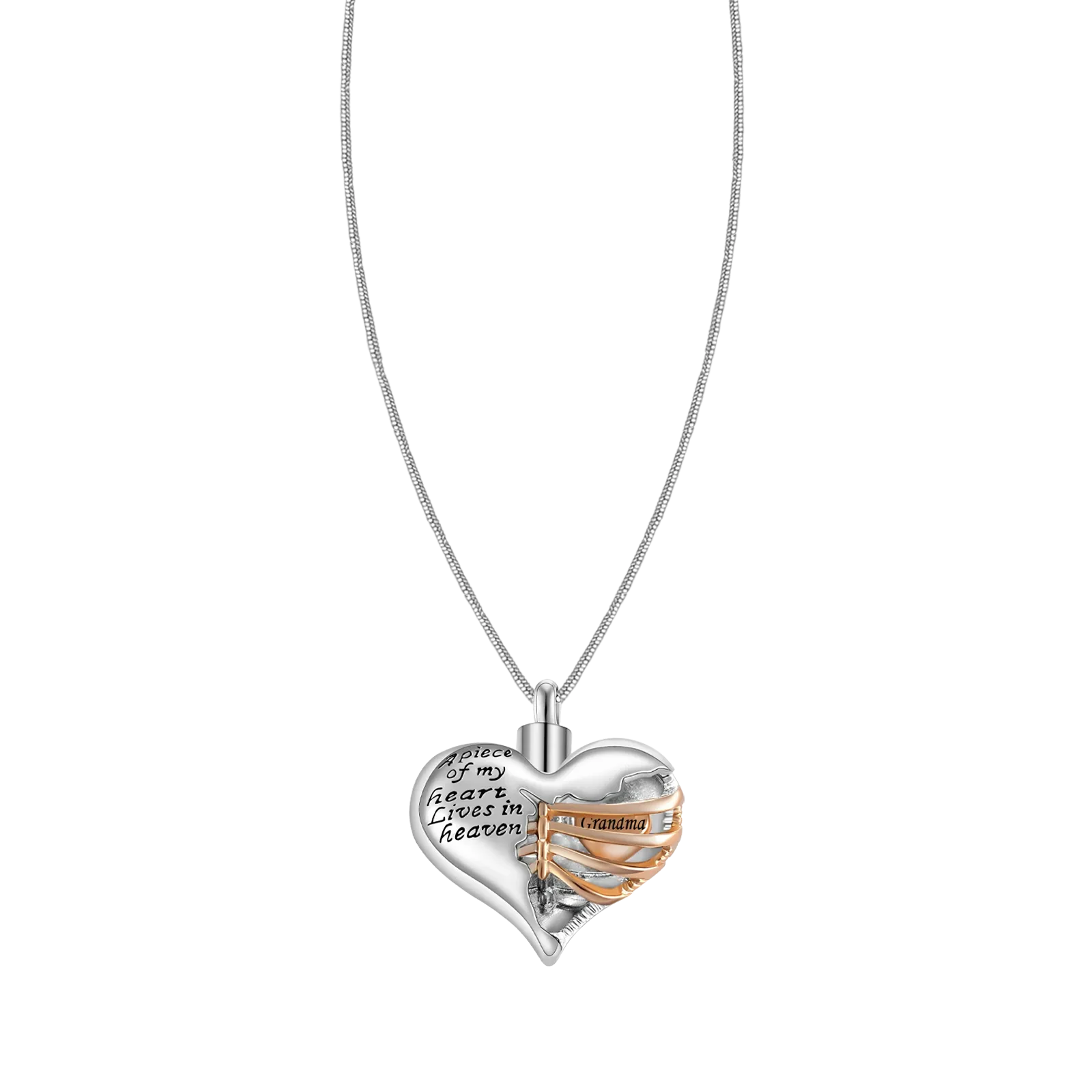 A Piece Of My Heart Lives In Heaven-Souvenir/Urn Pendant