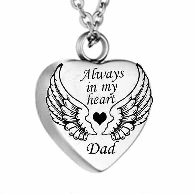 A Piece Of My Heart Lives In Heaven-Souvenir/Urn Pendant