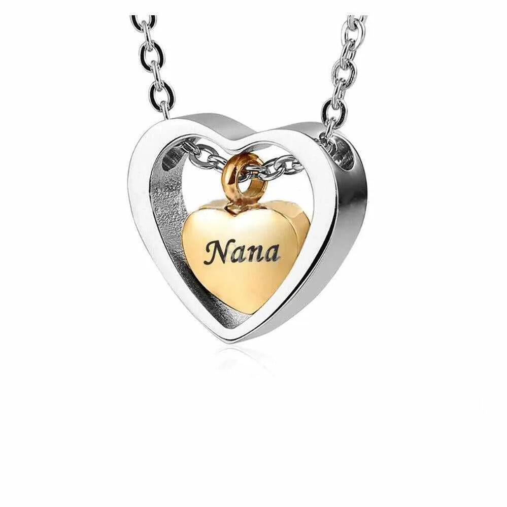 A Piece Of My Heart Lives In Heaven-Souvenir/Urn Pendant