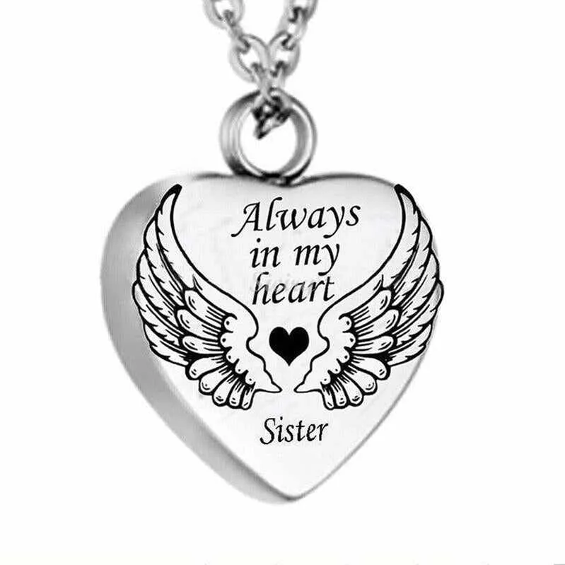 A Piece Of My Heart Lives In Heaven-Souvenir/Urn Pendant