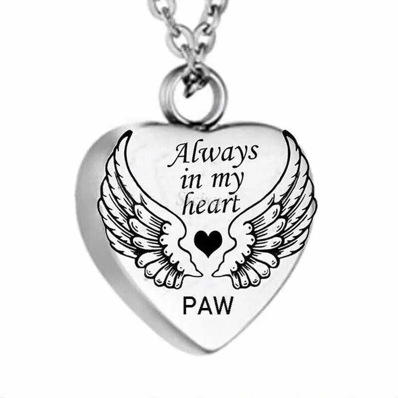 A Piece Of My Heart Lives In Heaven-Souvenir/Urn Pendant