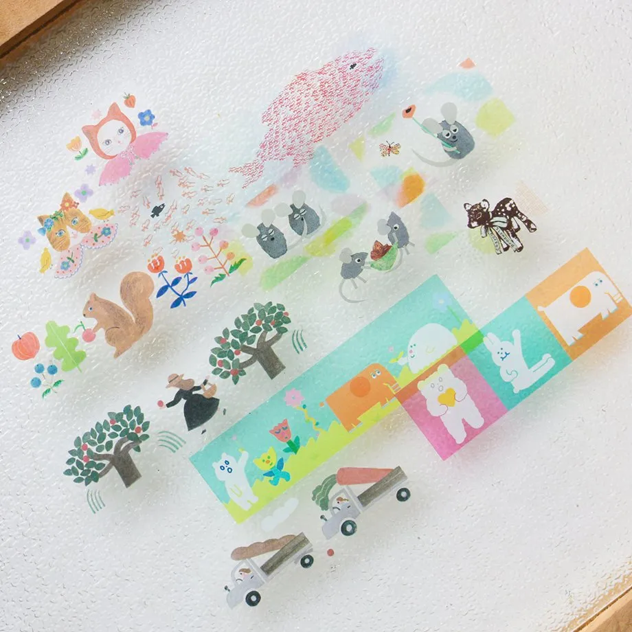 Apple Field Clear Washi Tape