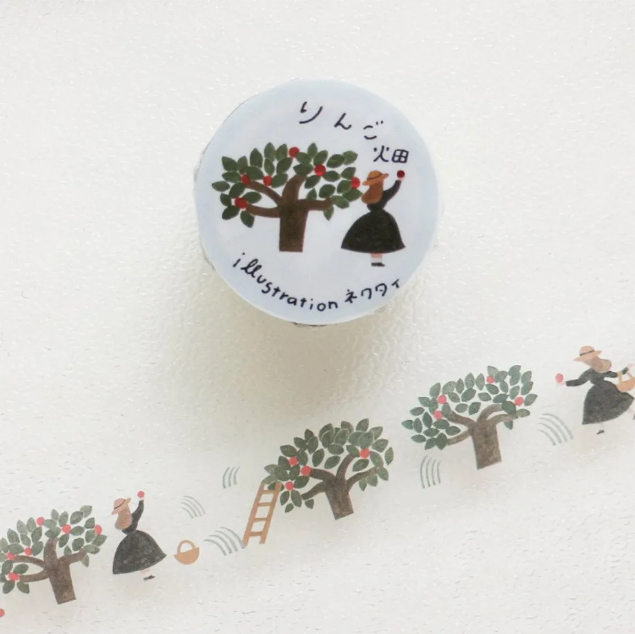 Apple Field Clear Washi Tape