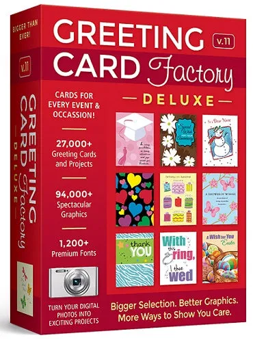 Avanquest Greeting Card Factory Deluxe 11 for Windows (Download)