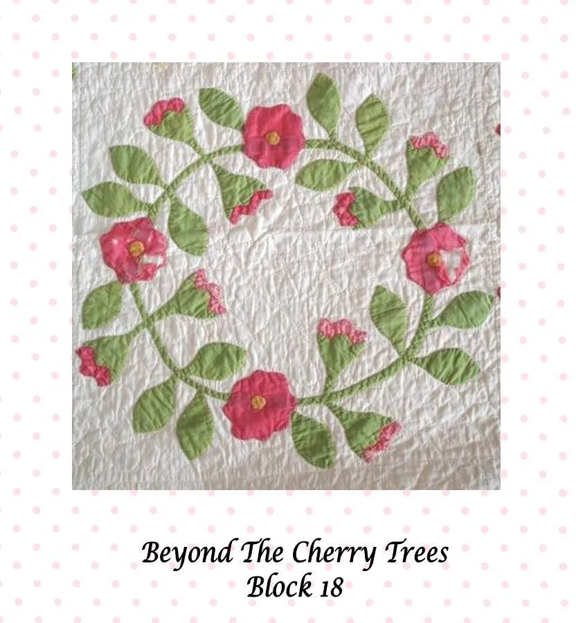 Beyond The Cherry Trees Block of the Month - Complete Pattern