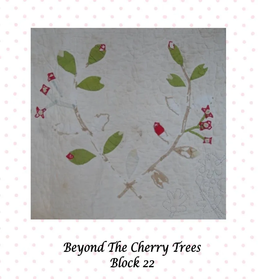 Beyond The Cherry Trees Block of the Month - Complete Pattern