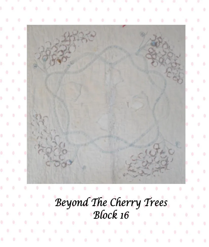 Beyond The Cherry Trees Block of the Month - Complete Pattern