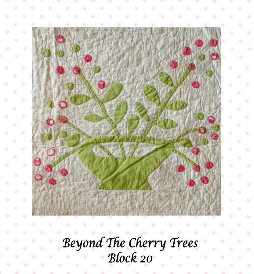 Beyond The Cherry Trees Block of the Month - Complete Pattern