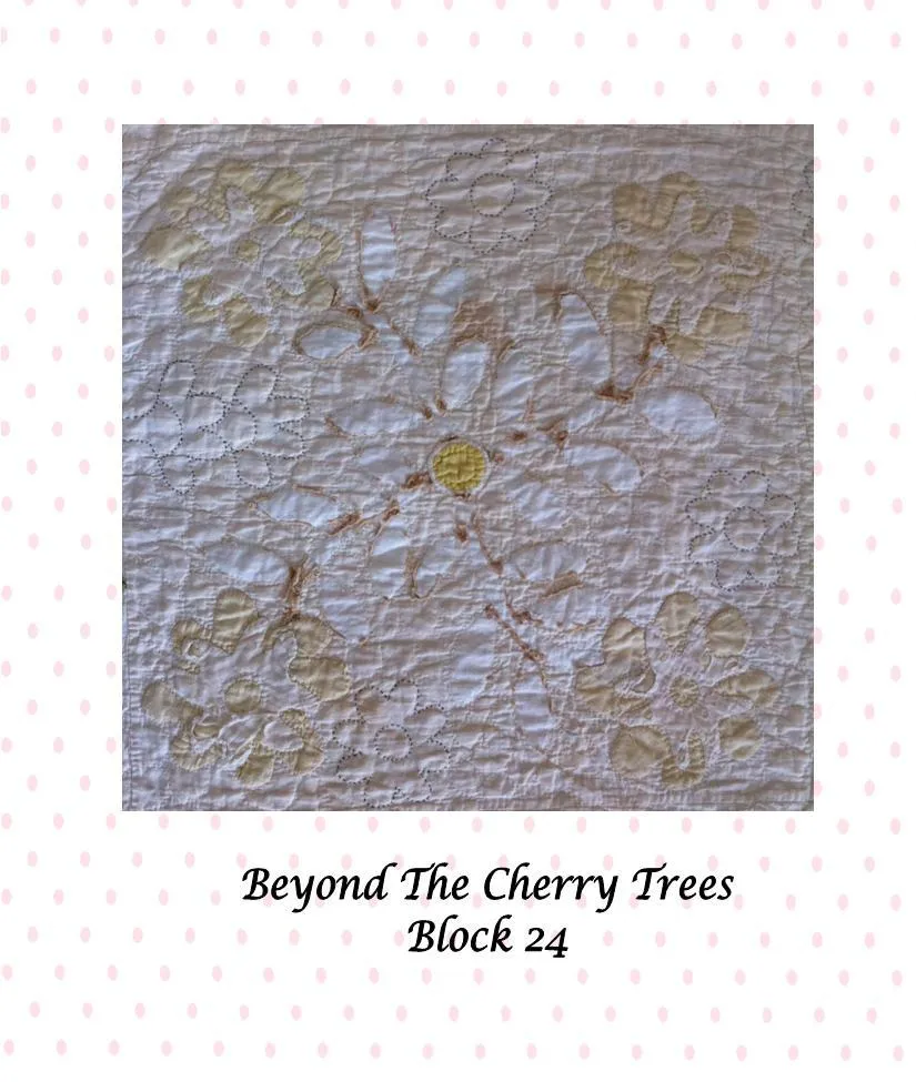 Beyond The Cherry Trees Block of the Month - Complete Pattern