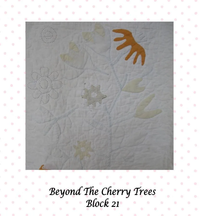 Beyond The Cherry Trees Block of the Month - Complete Pattern