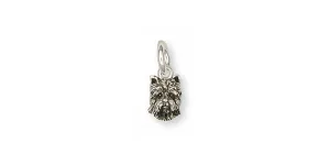 Cairn Terrier Charm Jewelry Sterling Silver Handmade Dog Charm CNWT27-C