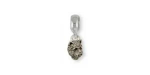 Cairn Terrier Charm Slide Jewelry Sterling Silver Handmade Dog Charm Slide CNWT20-PNS