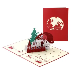 Christmas 3D Pop-up Card Christmas Greeting Card Gifts