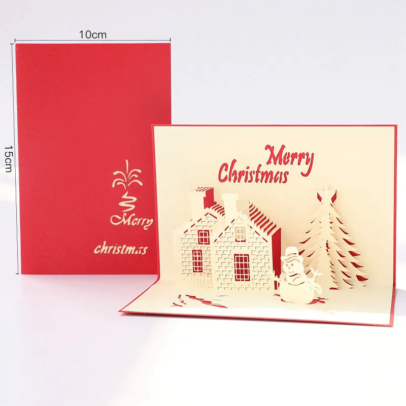 Christmas 3D Pop-up Card Merry Christmas Tree Card Gifts