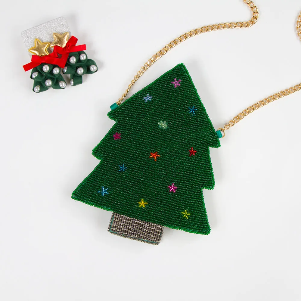 Christmas Tree Clutch Purse