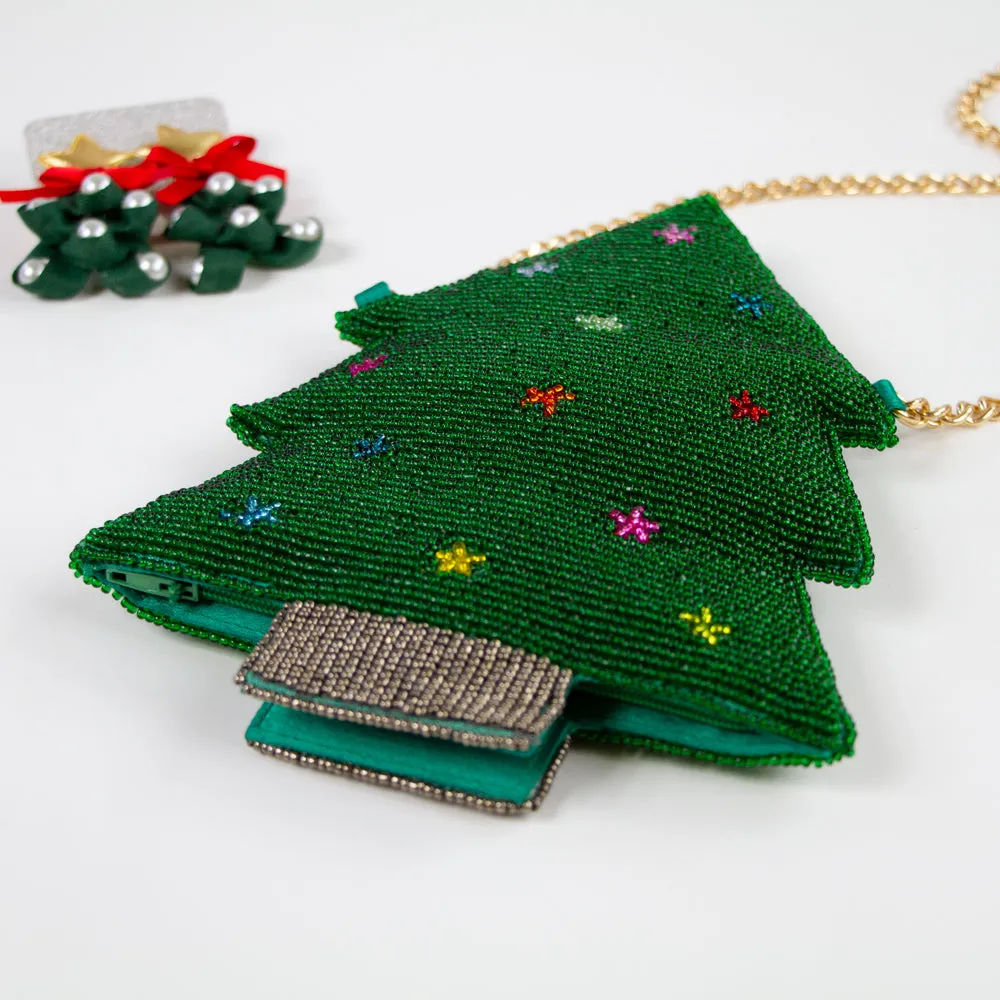 Christmas Tree Clutch Purse