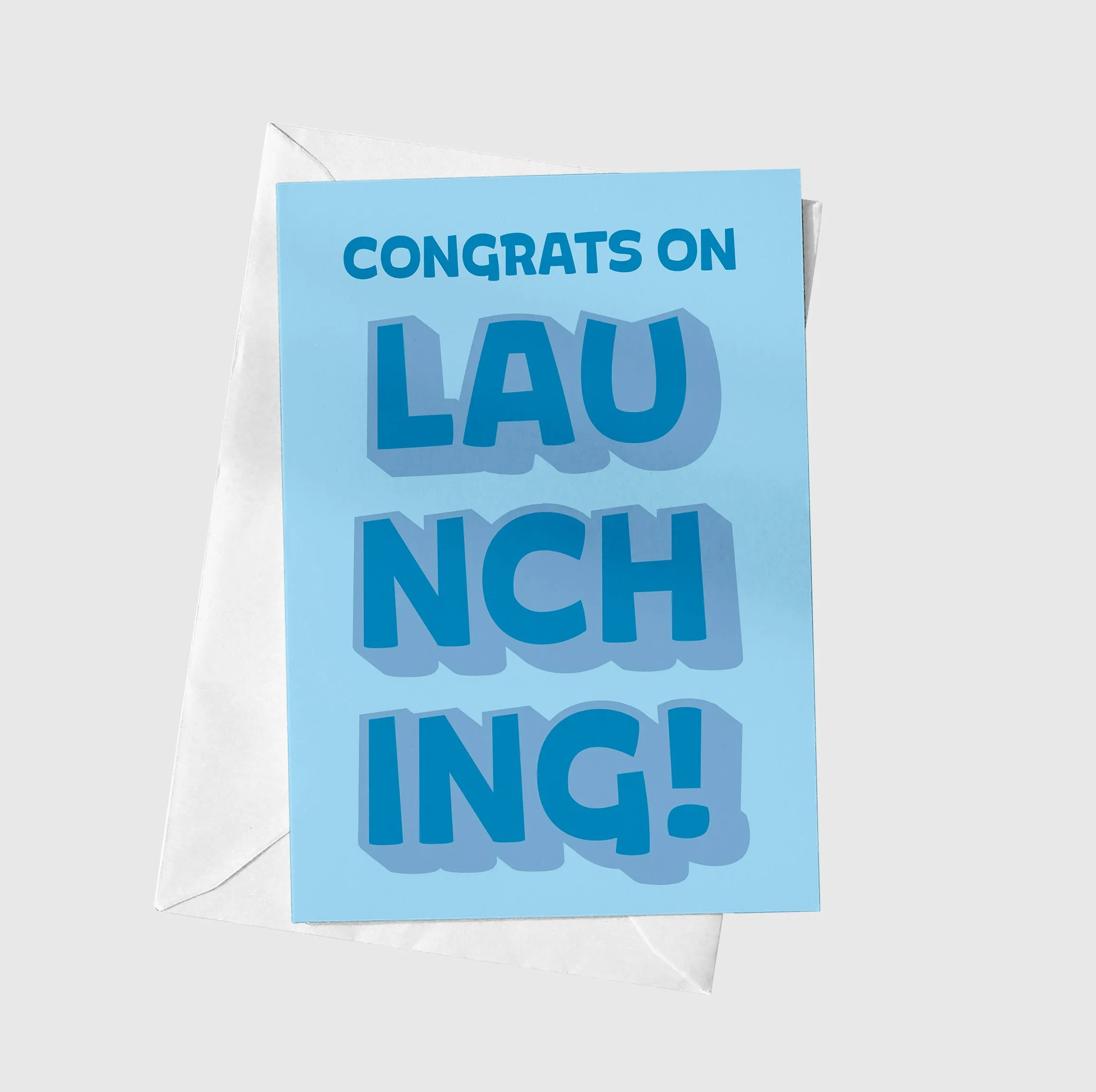 Congrats on Launching A5 Greeting Card