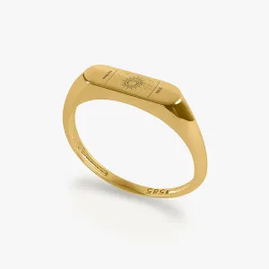 Custom Tarot Card Ring | 14K Solid Gold