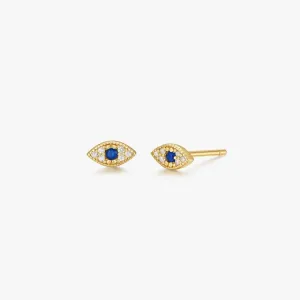 Evil Eye Studs in Gold