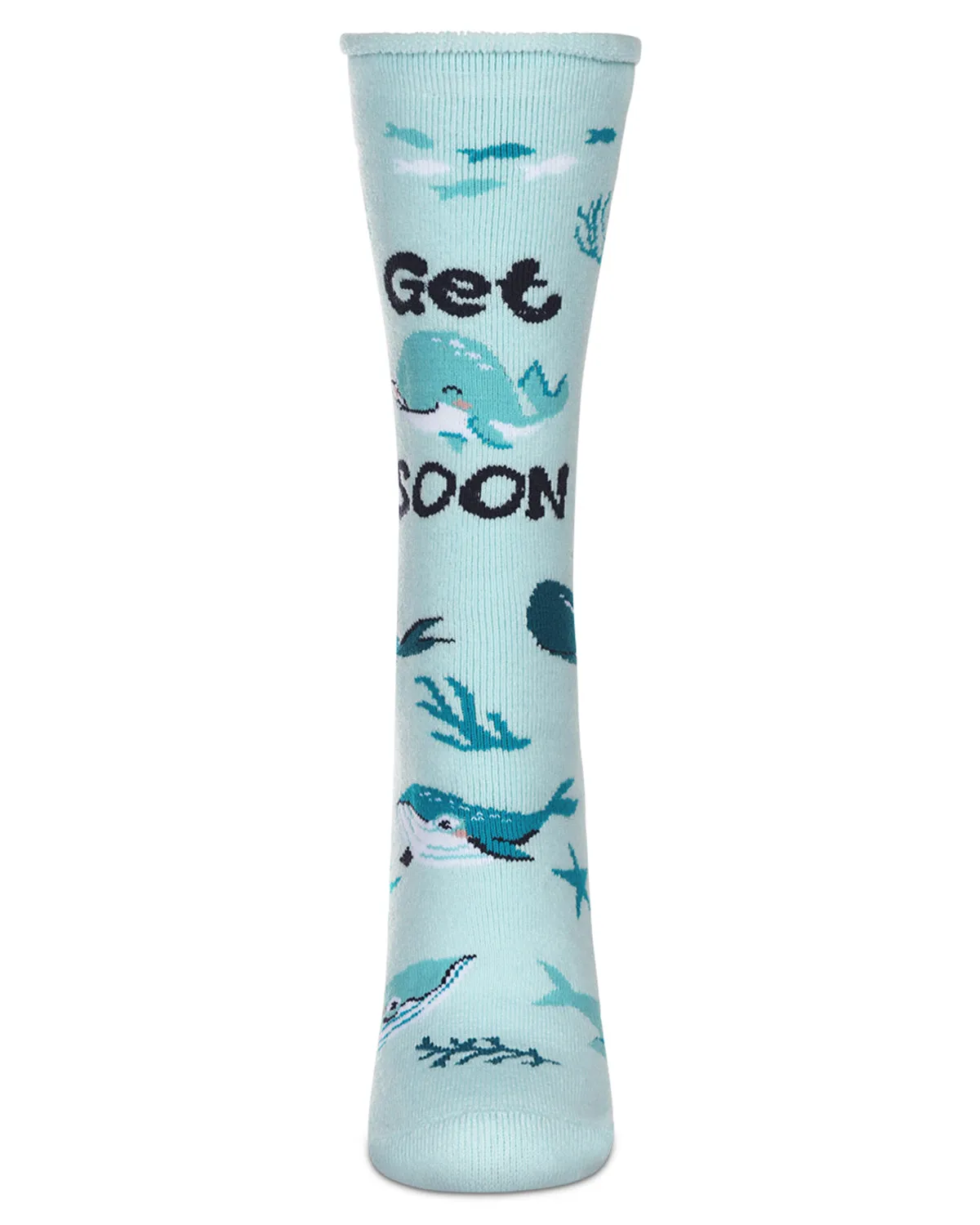 Get Whale Soon Greeting Card Crew Socks