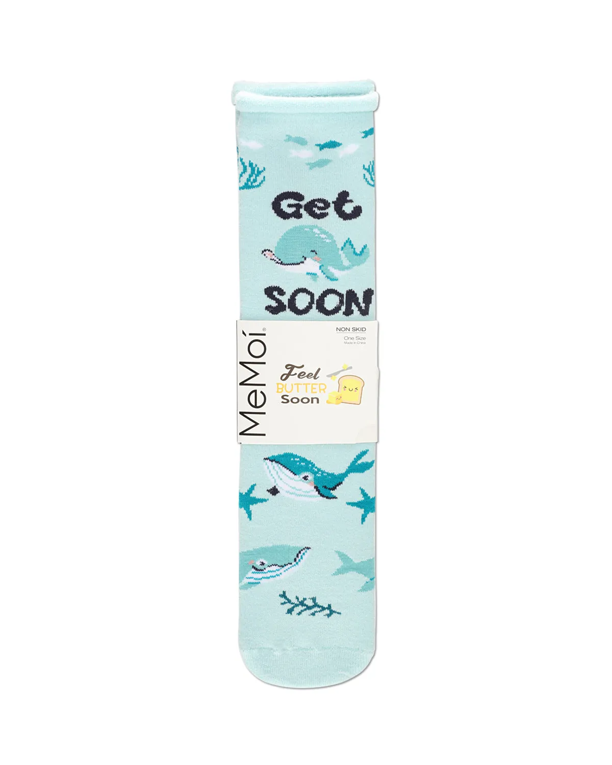 Get Whale Soon Greeting Card Crew Socks