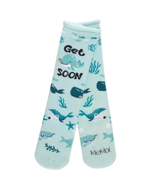 Get Whale Soon Greeting Card Crew Socks