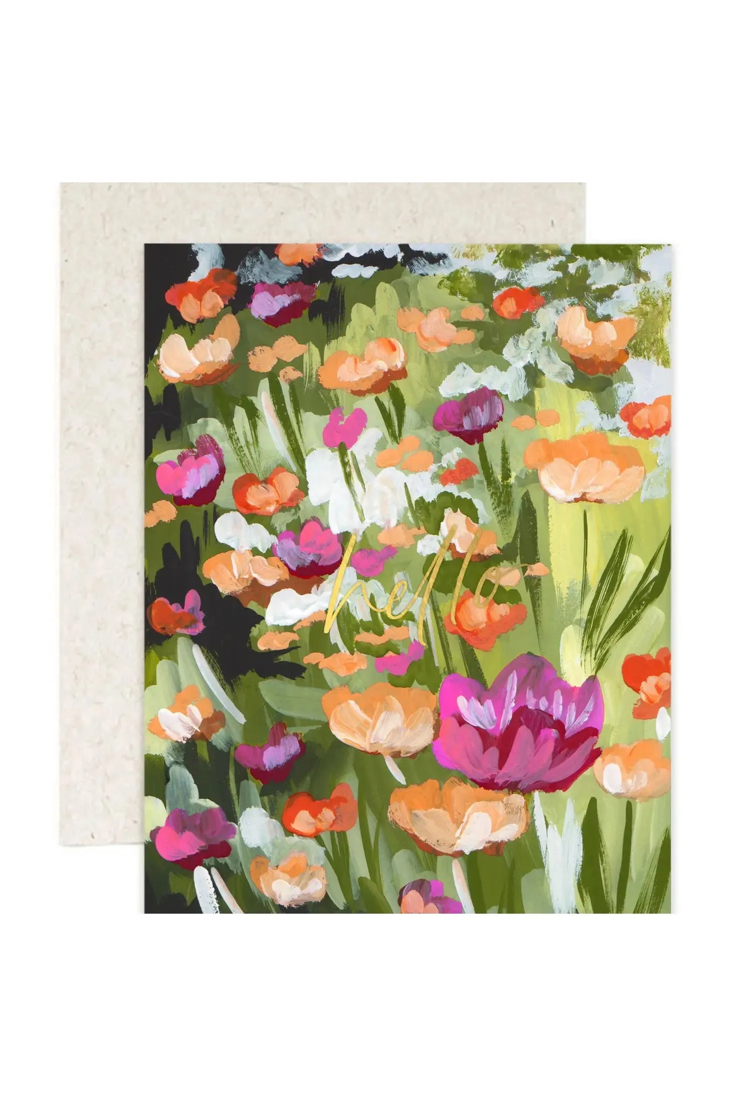 Hello Poppy Field Card