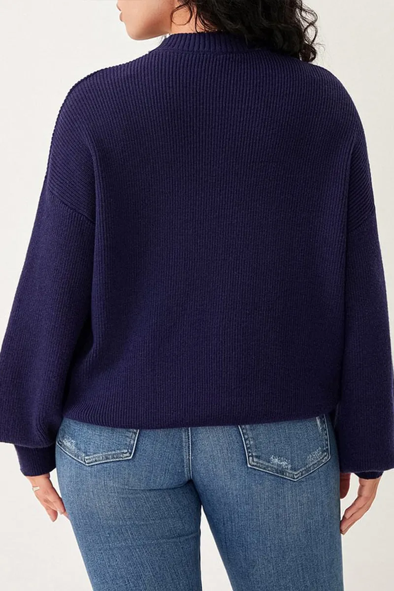 HTT1048 Everyday Cozy Knit Sweater Top