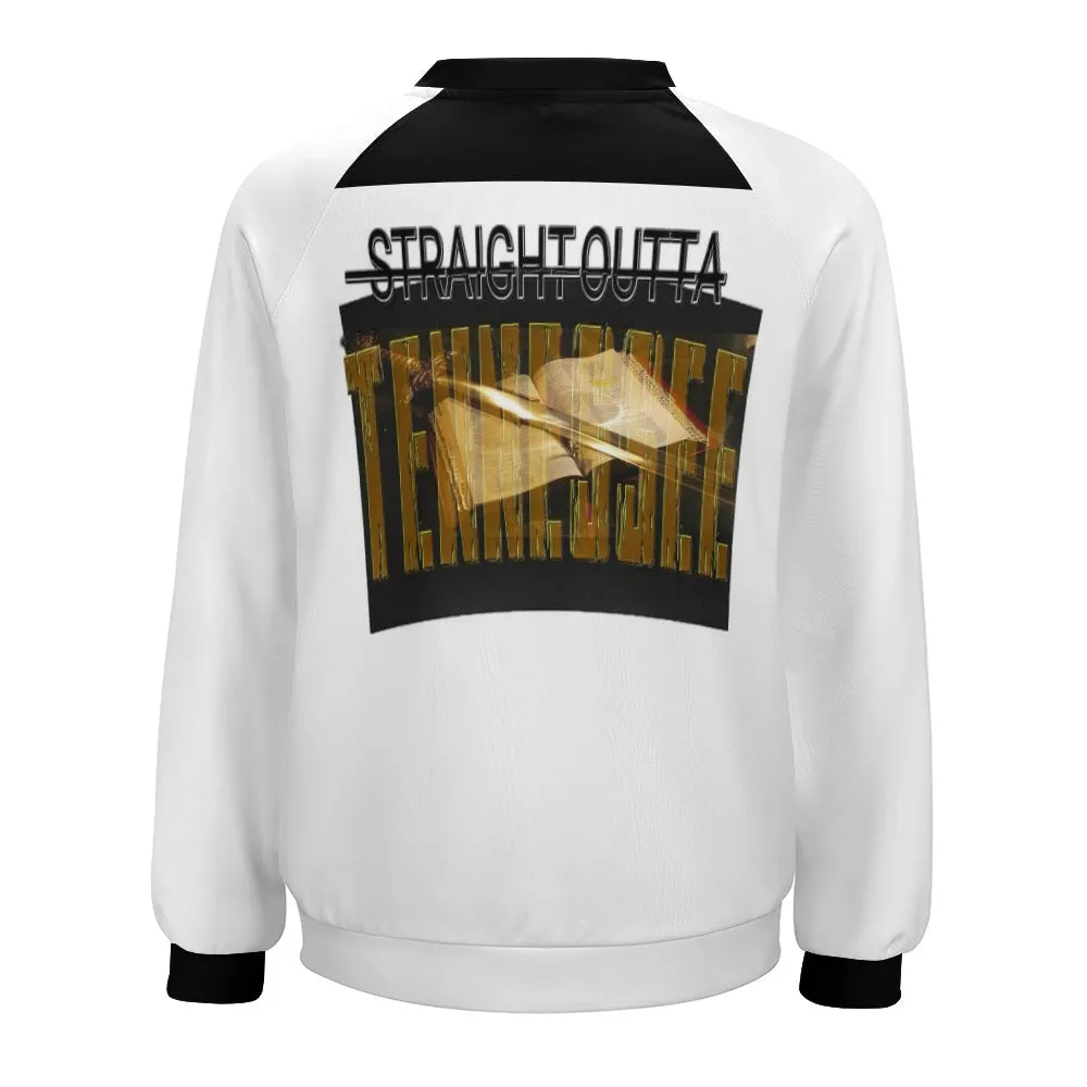 KTJ Straight Outta Tennessee 01 Ladies Designer Raglan Round Neck Sweatshirt