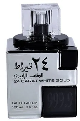 Lattafa 24 Carat White Gold Perfume For Men and Women, EDP, 100ml