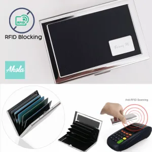 MS004 Engraved RFID Blocking Credit & Debit Card Metal Case RFID防盜/屏蔽刻名卡片盒