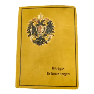 Original Imperial German WWI Austro-Hungarian Kriegserinnerungen “War Memories” Postcard Album - With Handwriting - 100 Postcards