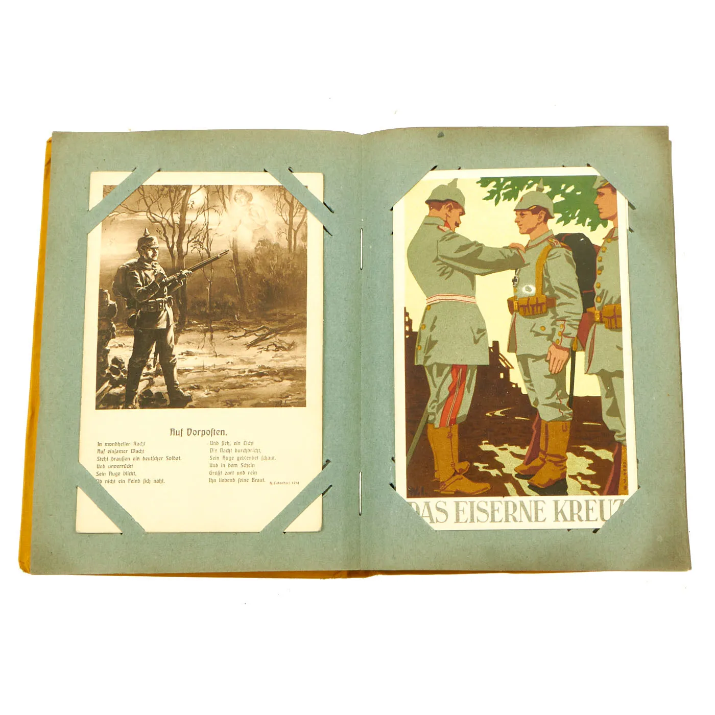 Original Imperial German WWI Austro-Hungarian Kriegserinnerungen “War Memories” Postcard Album - With Handwriting - 100 Postcards