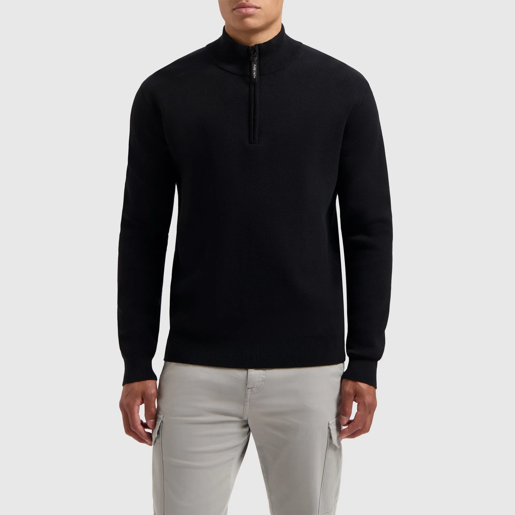 Oversized Halfzip Knitwear | Black