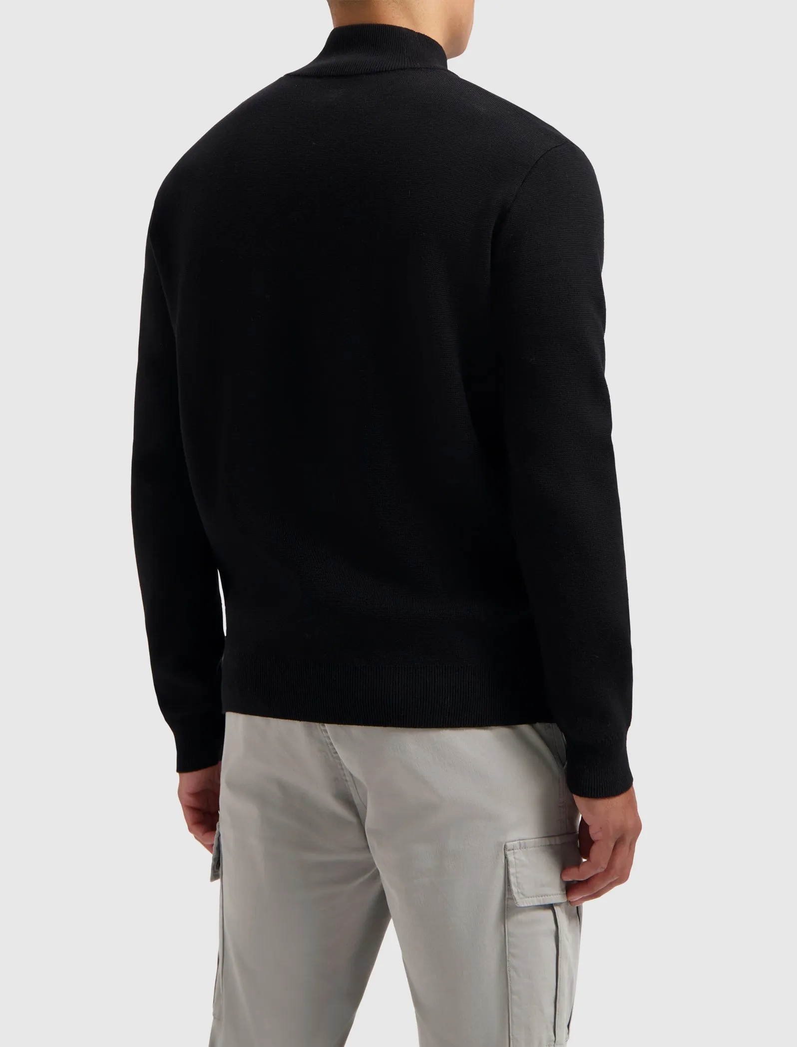 Oversized Halfzip Knitwear | Black