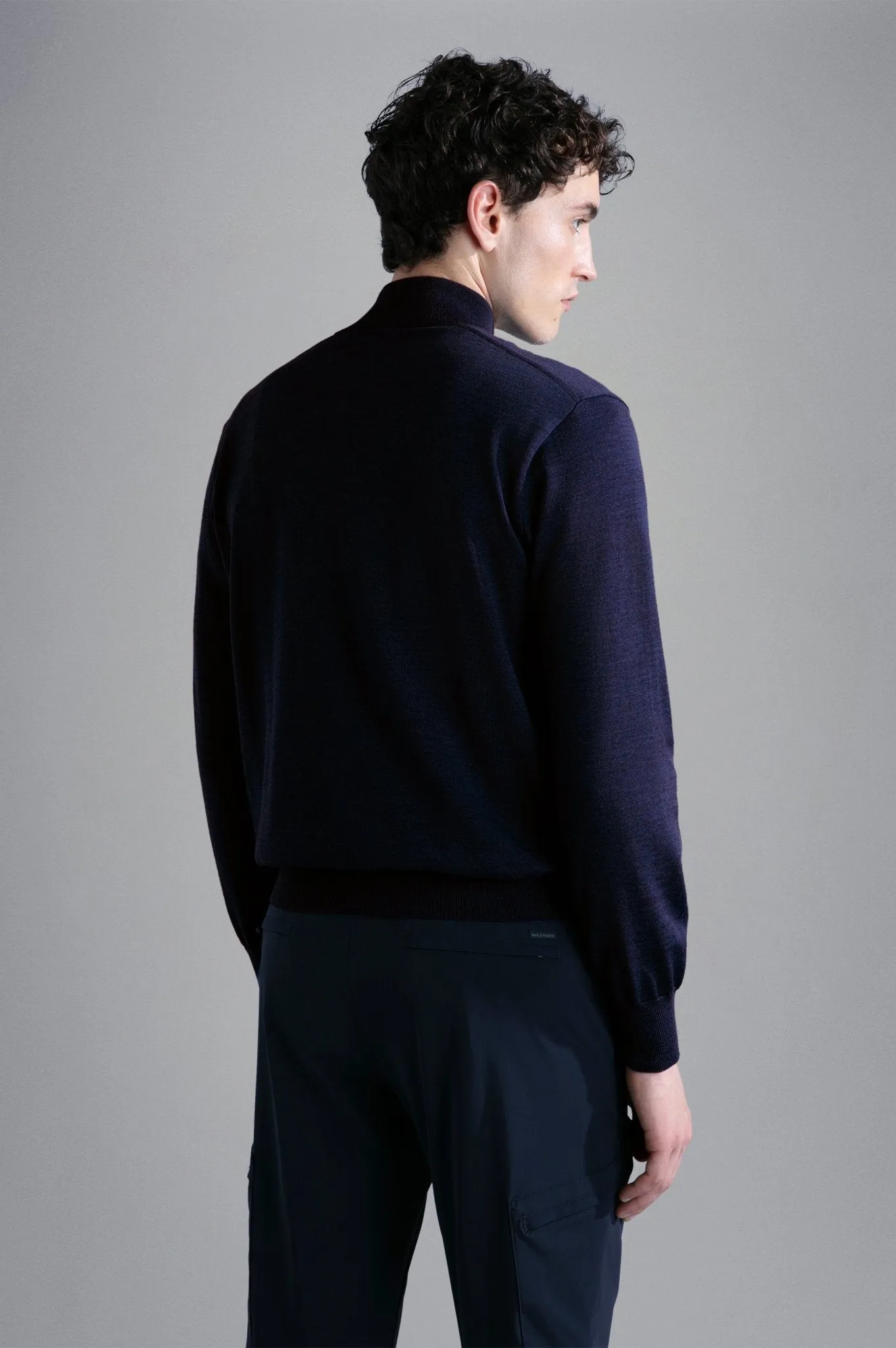 PAUL&SHARK X Soft Tech 1/4 Zip Crewknit NAVY