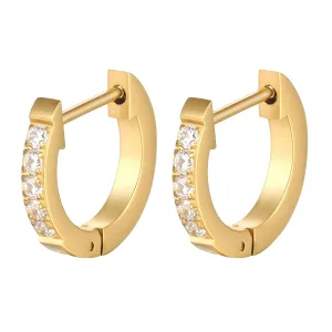 Reriti Intensity 18K gold plated Round Hug Earrings