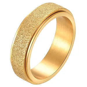 Reriti Intensity 18K gold plated Sand Polish Pipe Finger Ring