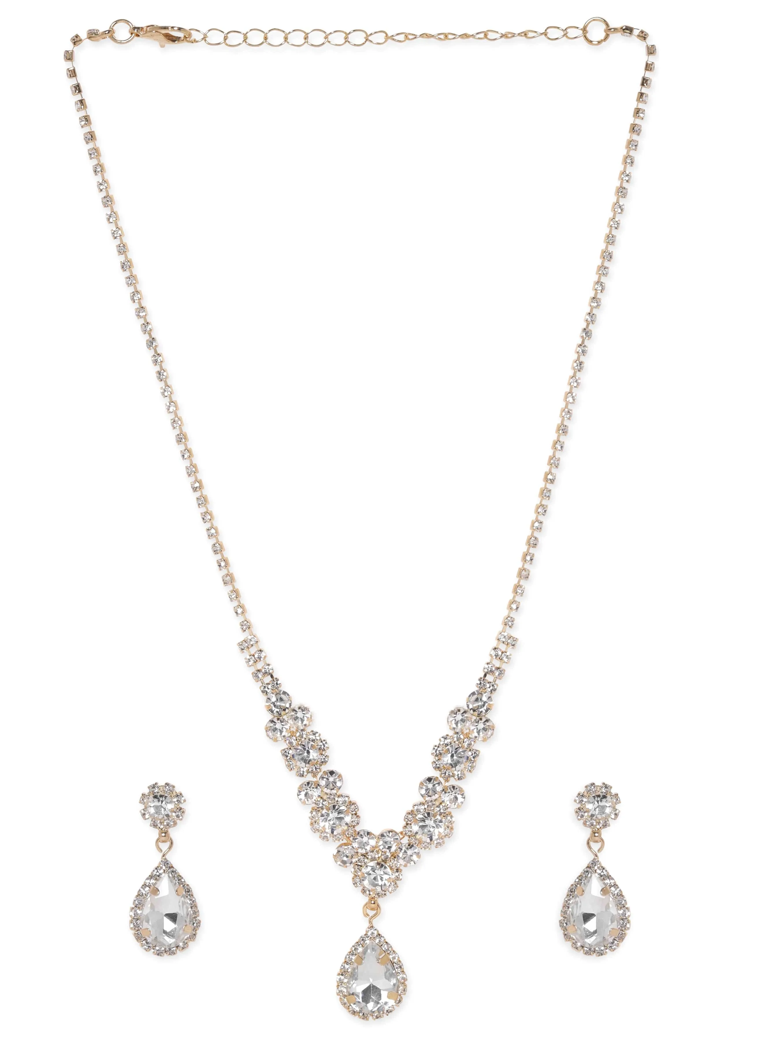 Rubans Aurora's Golden Brilliance Zircon Jewellery Set