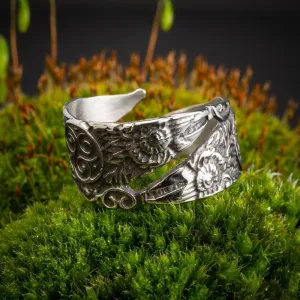 Stainless Steel Adjustable Raven Ring