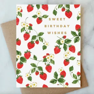 Strawberry Birthday Card