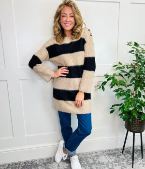 Striped Soft Tunic Jumper